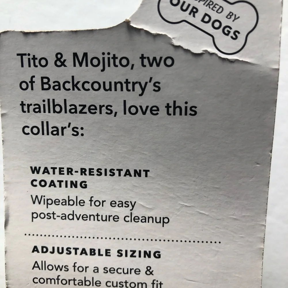 NWT Backcountry X Petco collar XXL/XXXL